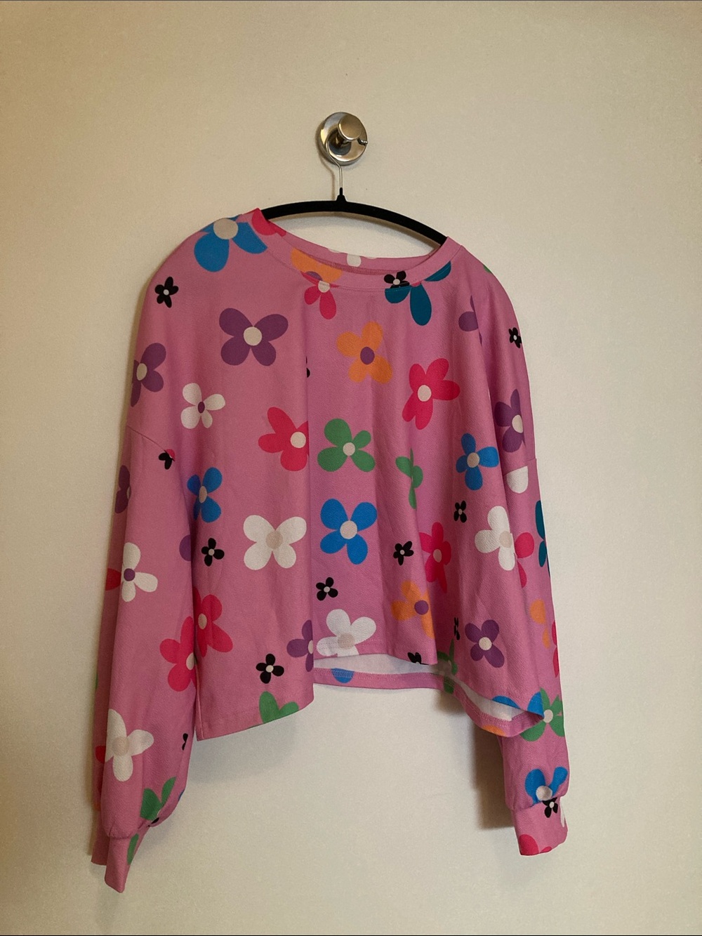 SHEIN Pink Polka Dot Curve Top